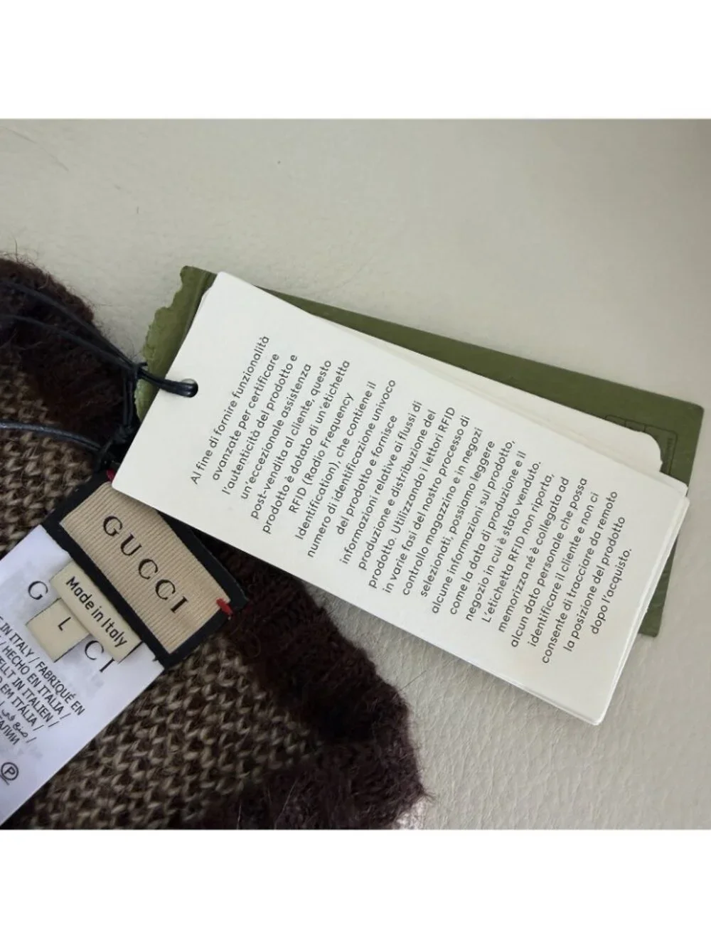 NWT GUCCI Interlocking G Mohair-Blend Dog Sweater $460 SZ L